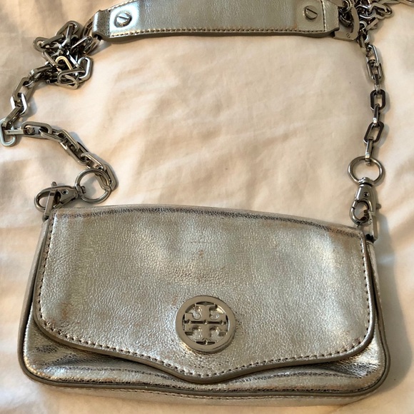 Silver Tory Burch Crossbody - Picture 1 of 6